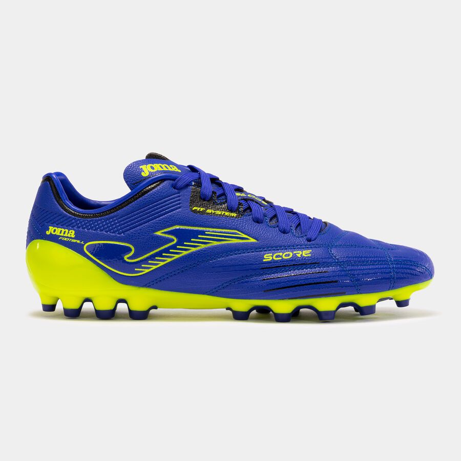 Football boots Score 23 artificial grass royal blue