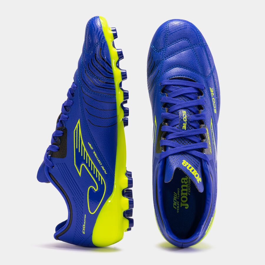 Football boots Score 23 artificial grass royal blue